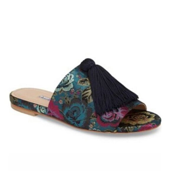 Charles David Sashay Sandal w/Tassel Colorful Slide Size 7.5 - Picture 1 of 16